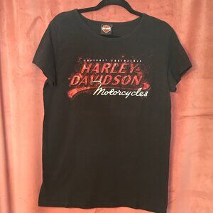 Harley Davidson - Women Mile High  Denver, Colorago Short Sleeve Shirt - XL